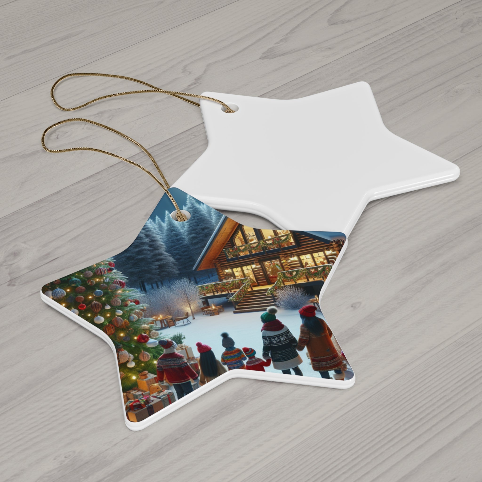 Ceramic Ornament, 4 Shapes