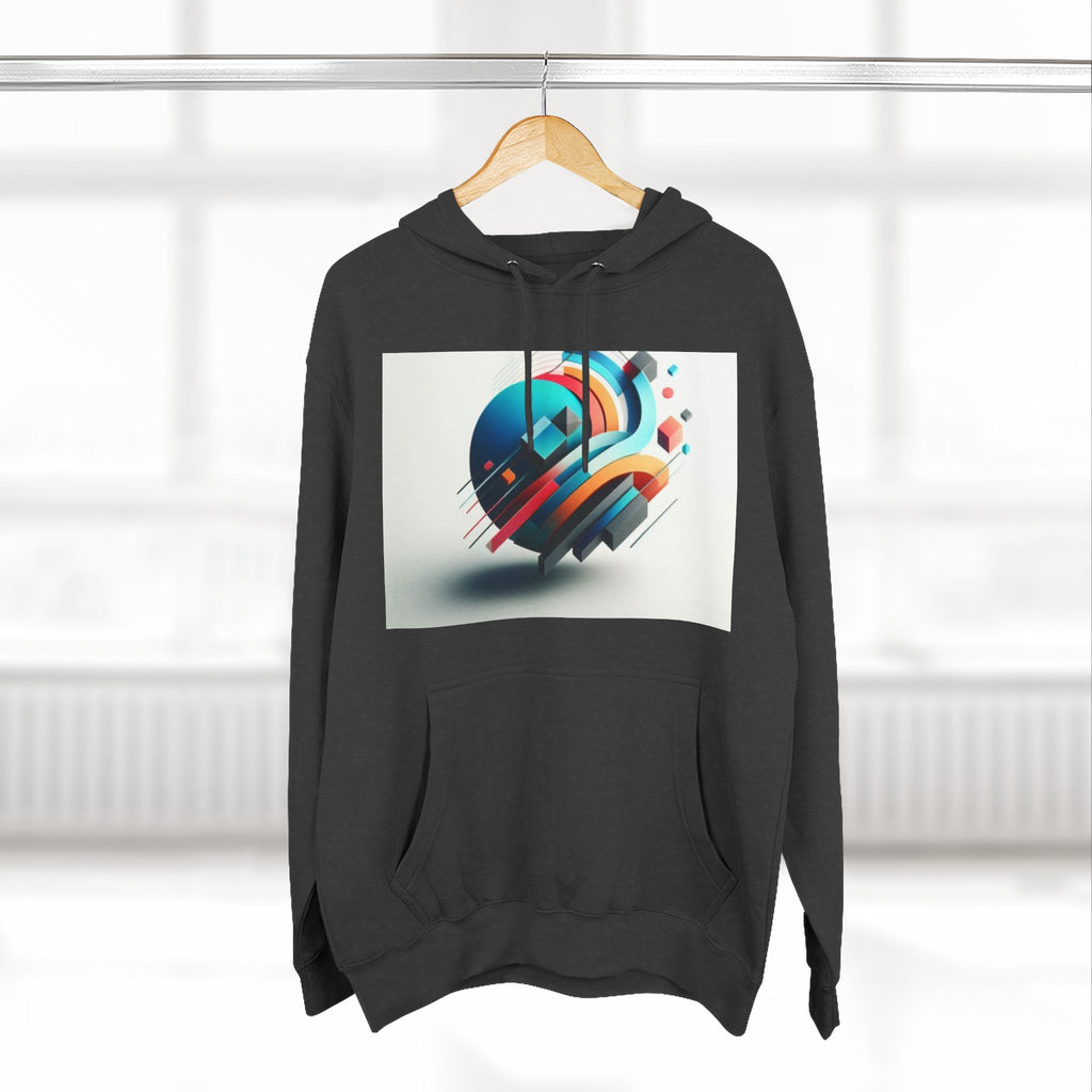 Three-Panel Fleece Hoodie