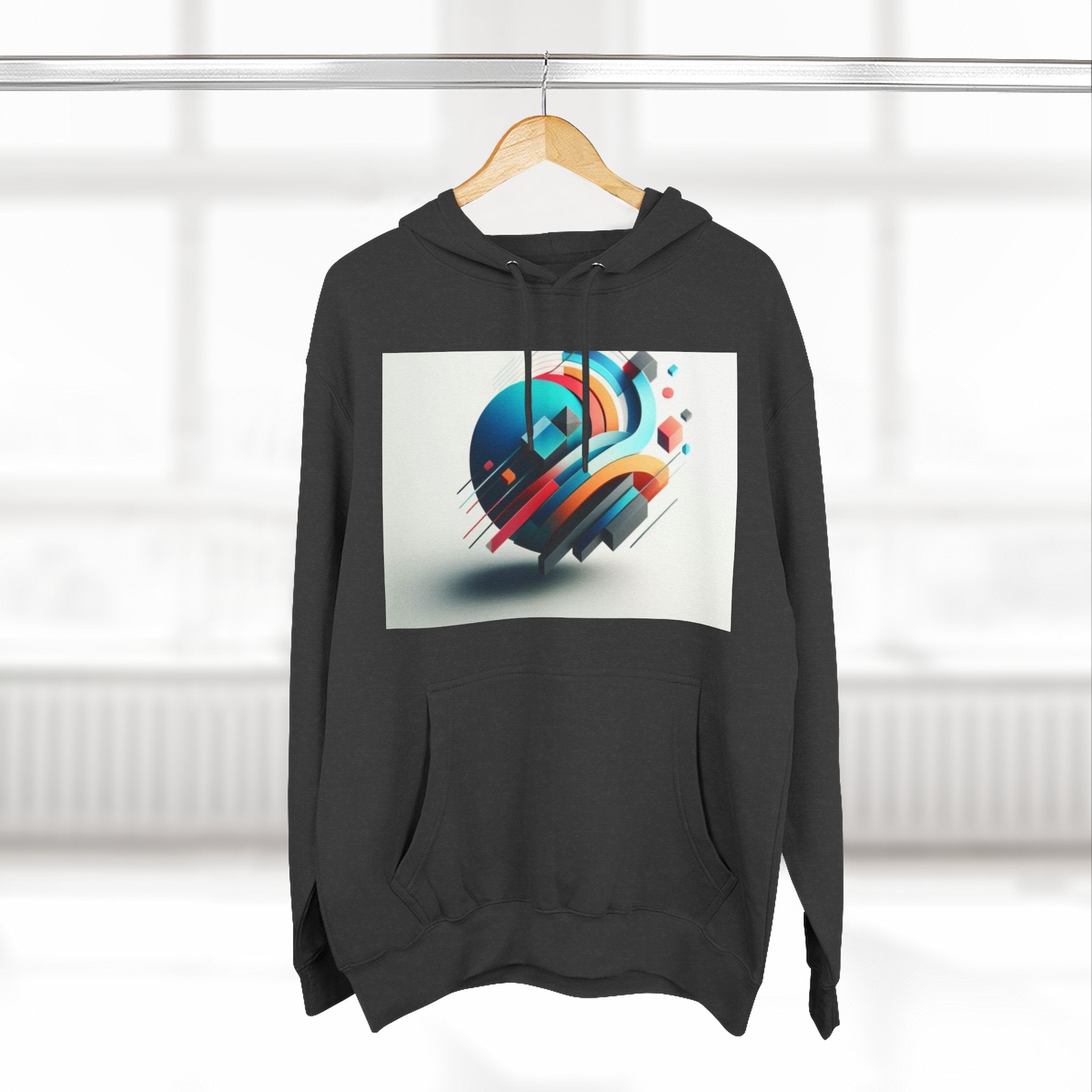 Three-Panel Fleece Hoodie