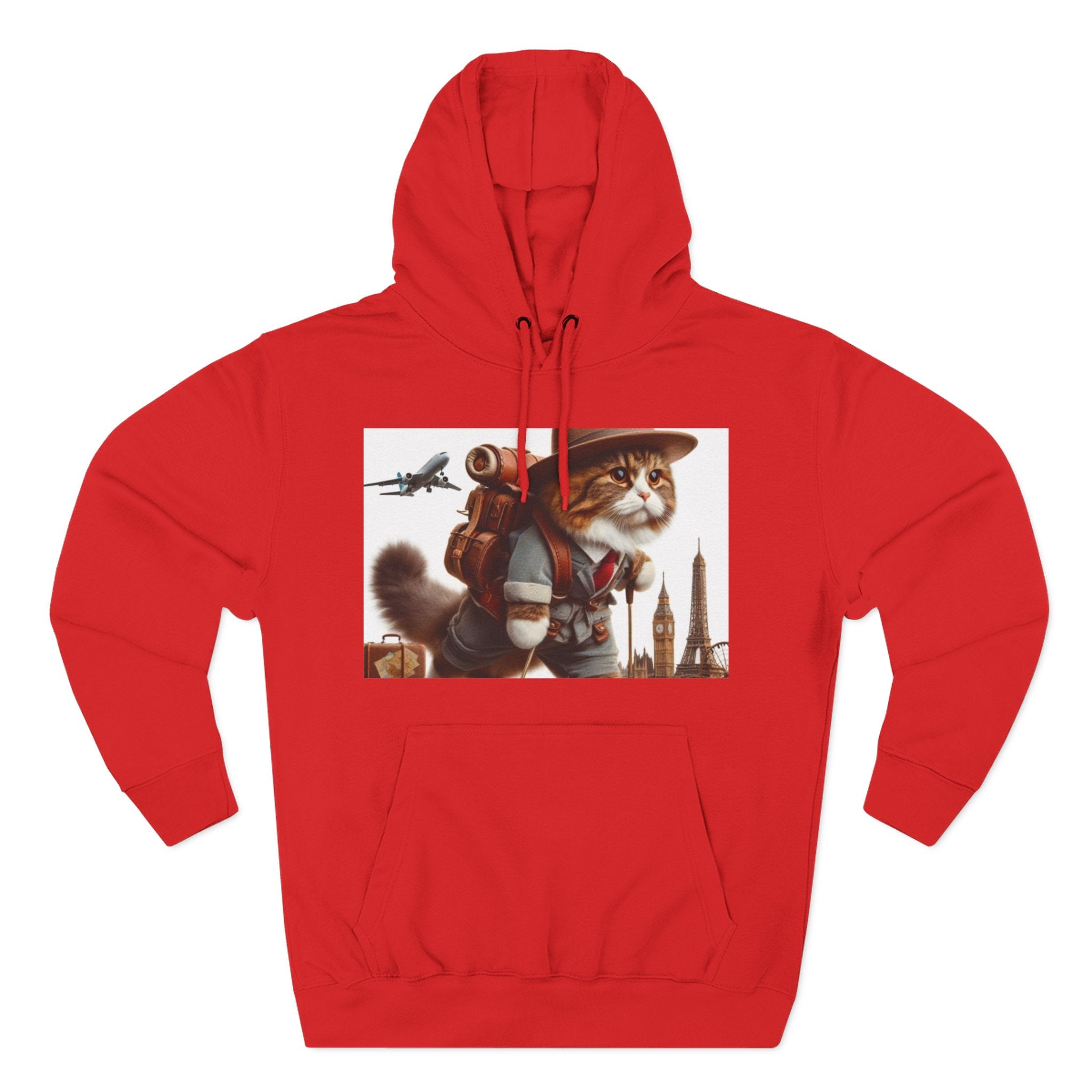 Three-Panel Fleece Hoodie