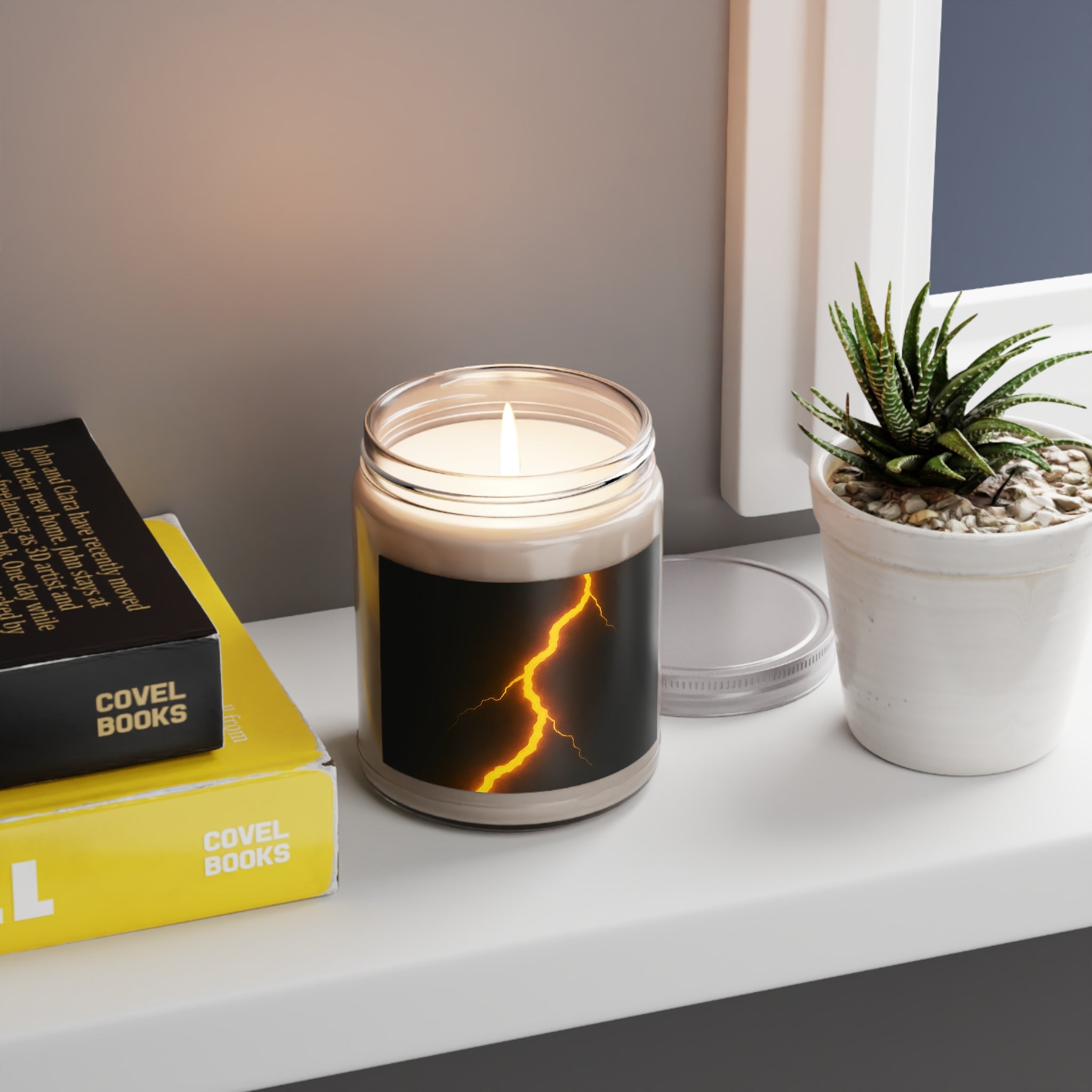 Scented Soy Candles with White Lid, 9oz