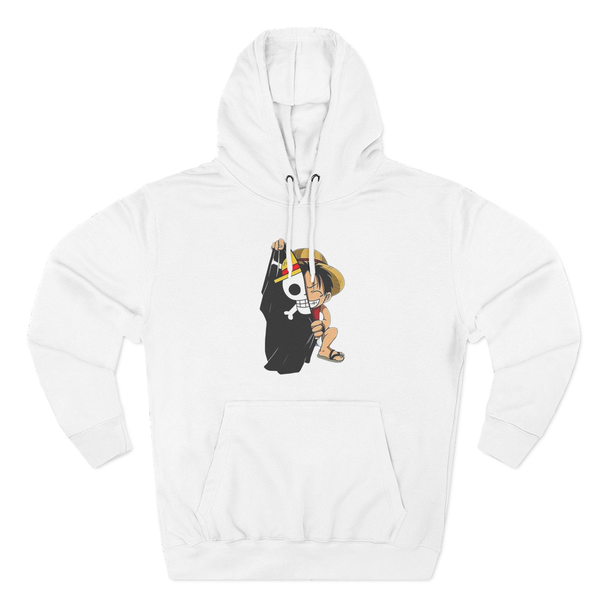 Three-Panel Fleece Hoodie